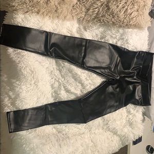 Leather look- pants never worn